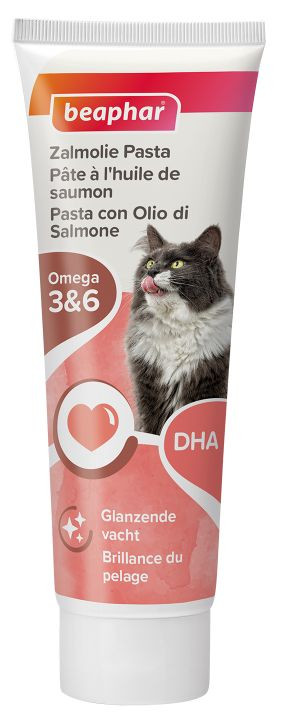 Beaphar Zalmolie Pasta voor de kat (100 g)