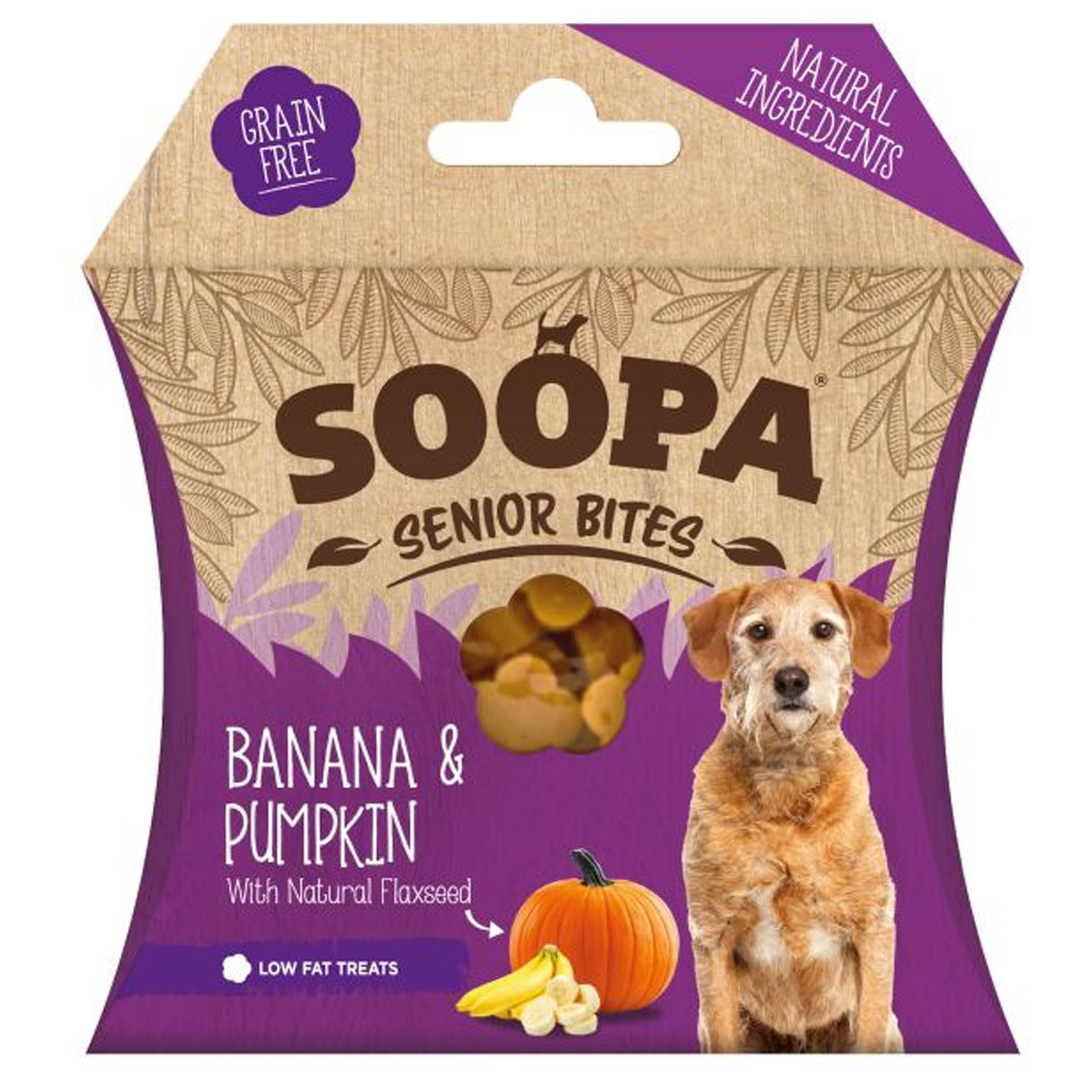 Soopa Bites Senior met pompoen & banaan hondensnack