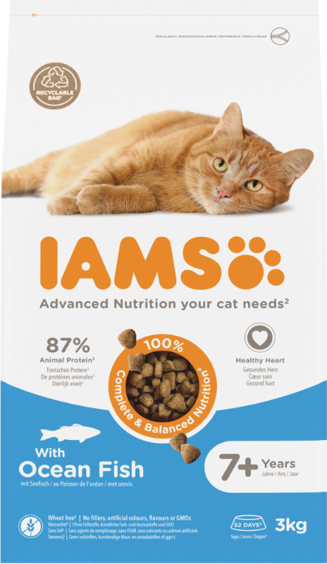 Iams For Vitality Senior Vis kattenvoer