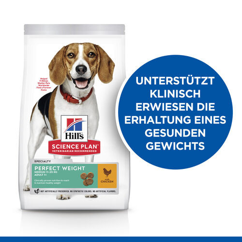 Hill's Perfect Weight Medium Huhn Hundefutter