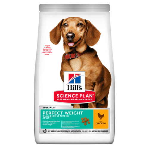 Hill's Adult Perfect Weight Small & Mini Huhn Hundefutter