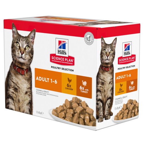 Hill’s Adult Poultry Selection Kombi Katzen-Nassfutter