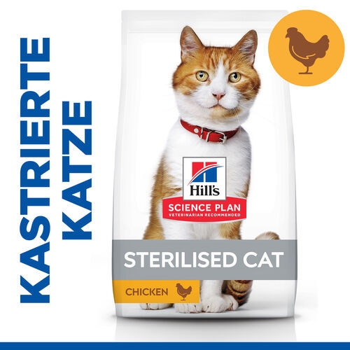 Hill's Young Adult Sterilised Huhn Katzenfutter 