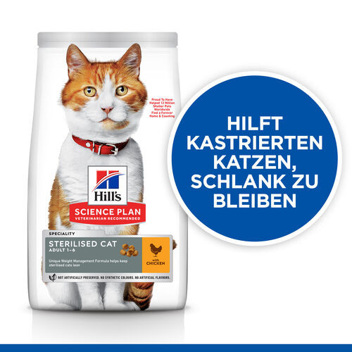 Hill's Young Adult Sterilised Huhn Katzenfutter 