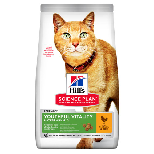 Hill's Mature Adult Senior Vitality Huhn Reis Katzenfutter