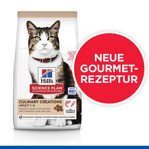 Hill's Culinary Creations Adult Katzenfutter mit Lachs und Karotte