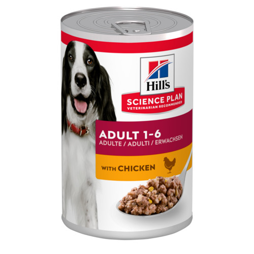 Hill's Adult Huhn Hundefutter (in Dosen 370g)