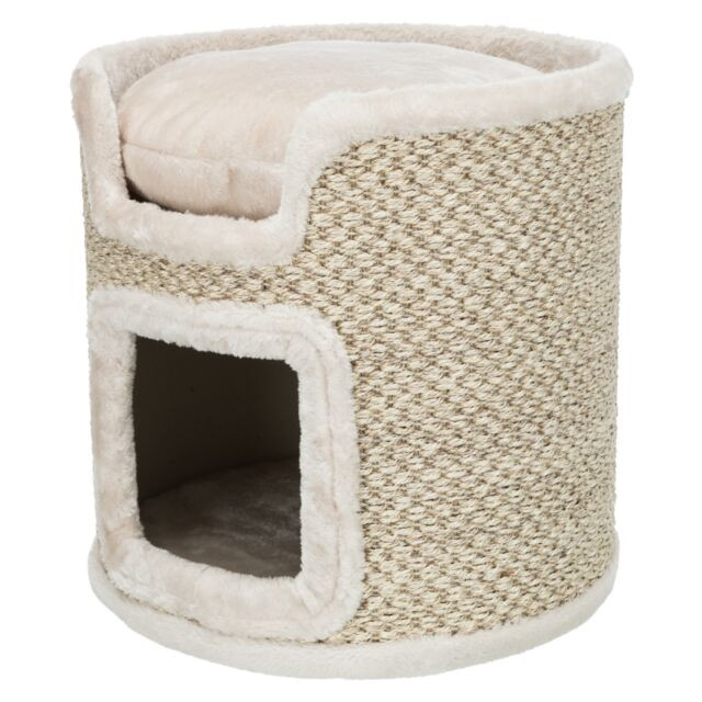 Trixie Cat Tower Ria krabpaal kattenmand lichtgrijs