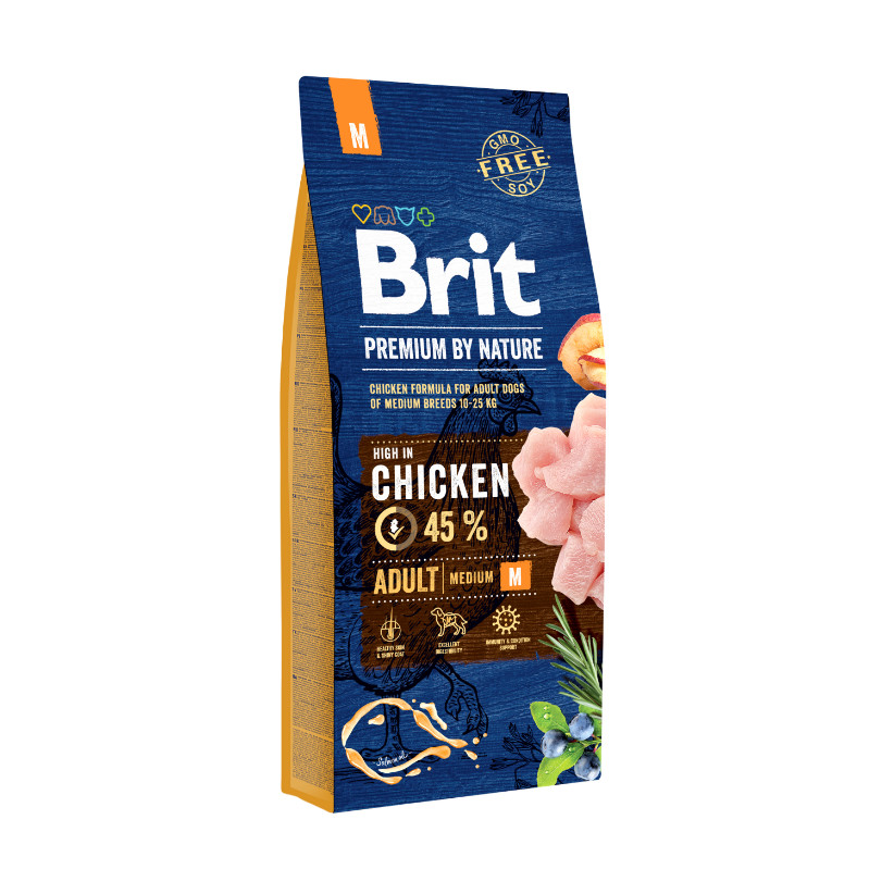 Brit Premium by Nature Adult M hondenvoer