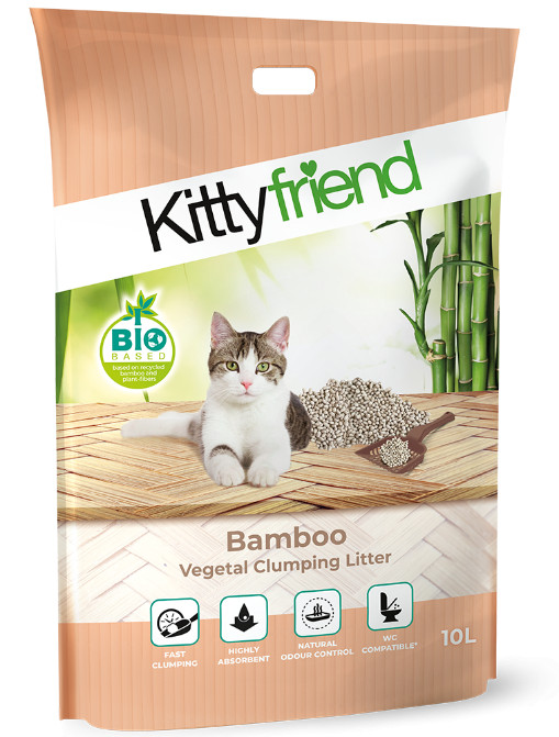 Kitty Friend Bamboo pflanzliche Katzenstreu