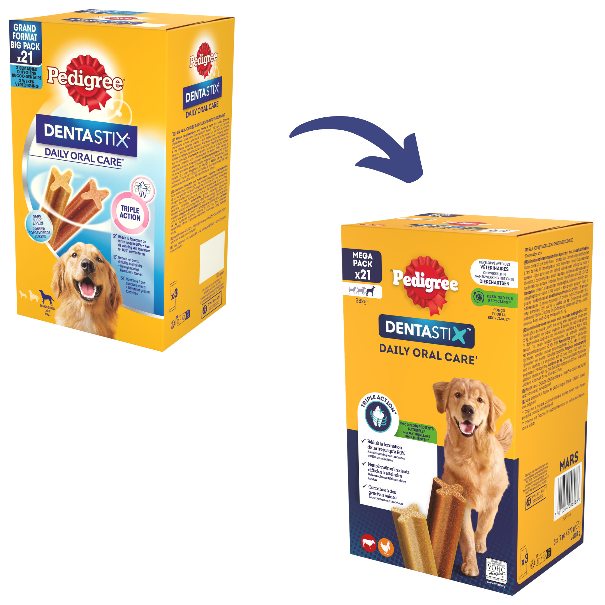 Pedigree Dentastix Large Hundesnacks für groβe Hunde über 25 kg