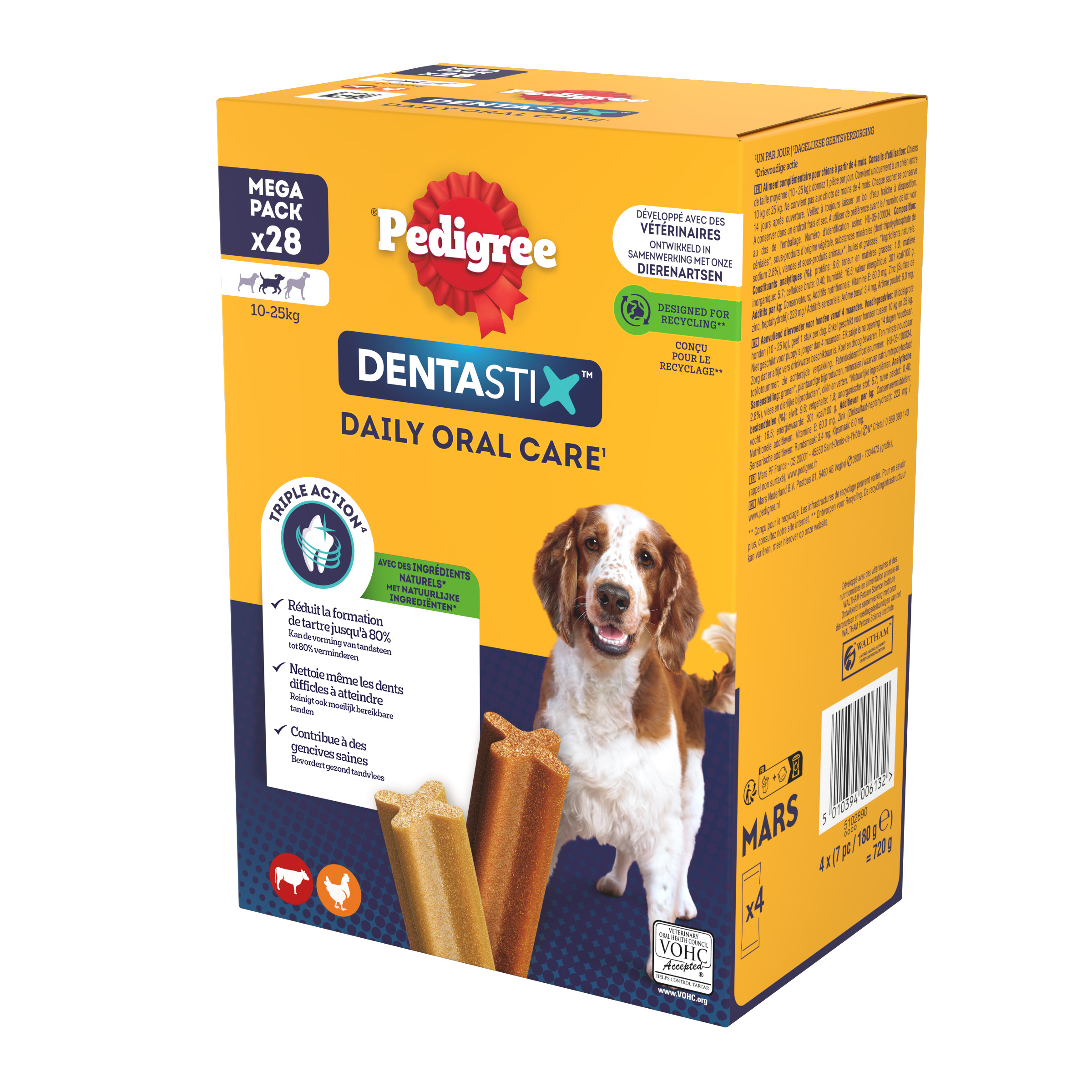 Pedigree Dentastix Medium Hundesnacks für mittelgroβe Hunde von 10 bis 25 kg