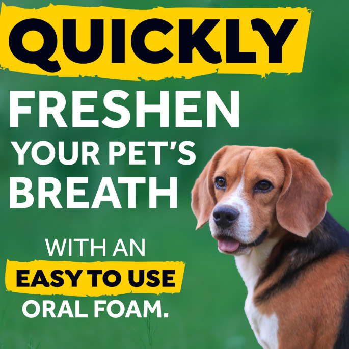 Tropiclean Fresh Breath Foam gebitsreiniging hond