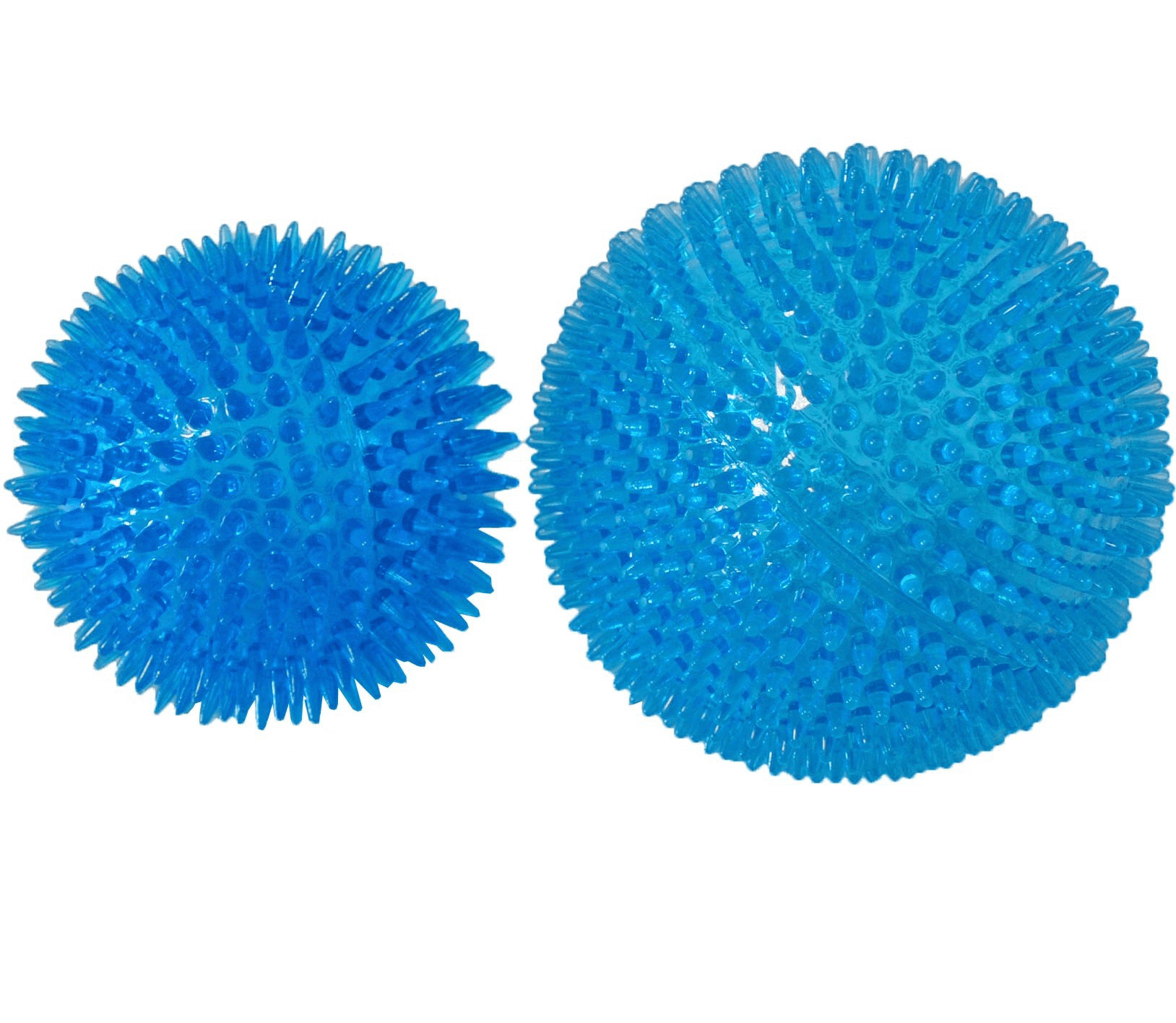 Schwimmender Ball mit Stacheln blau