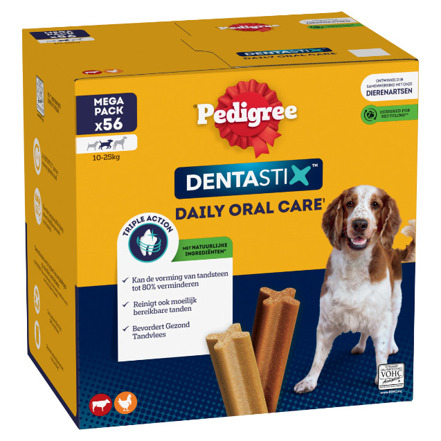 Pedigree Dentastix Medium Hundesnacks für mittelgroβe Hunde von 10 bis 25 kg