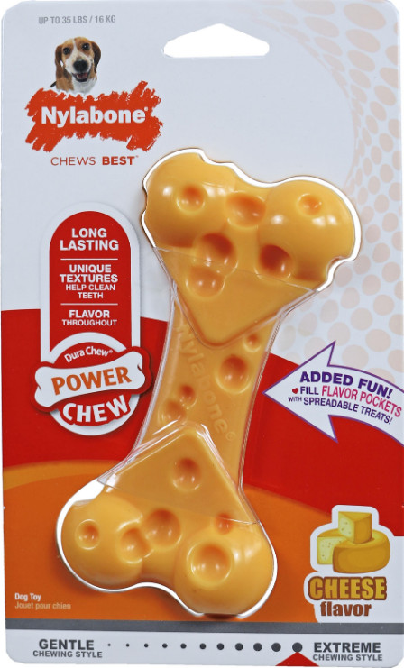 Nylabone Power Chew nylon kauwbot hond (kaassmaak)