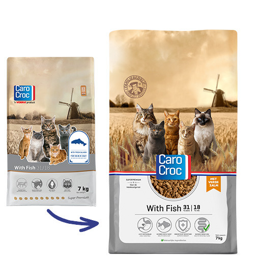 Carocroc 31/18 with Fish kattenvoer