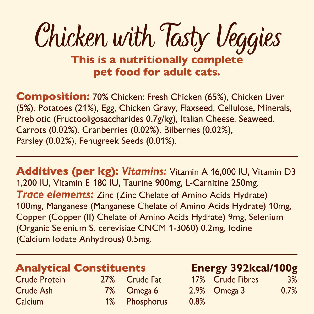 Lily's Kitchen Adult kip met groenten kattenvoer