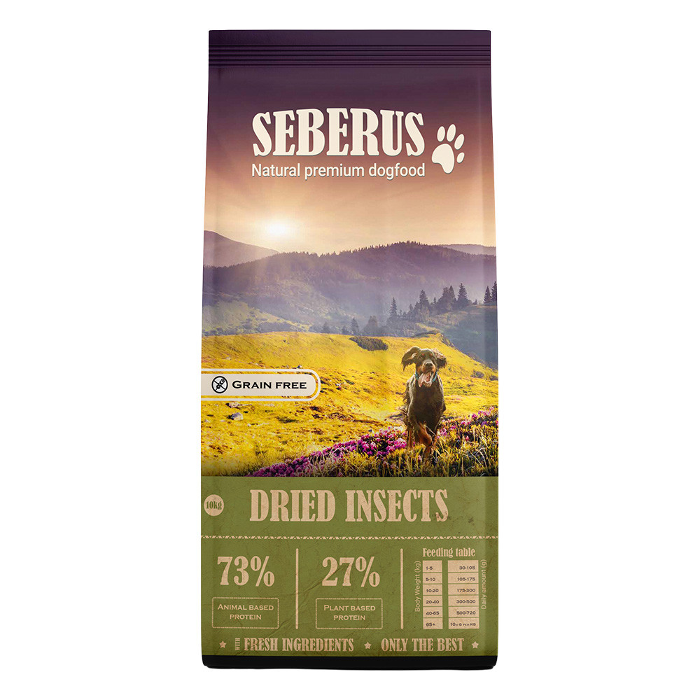 Seberus Dried Insects  –  natuurlijk graanvrij hondenvoer