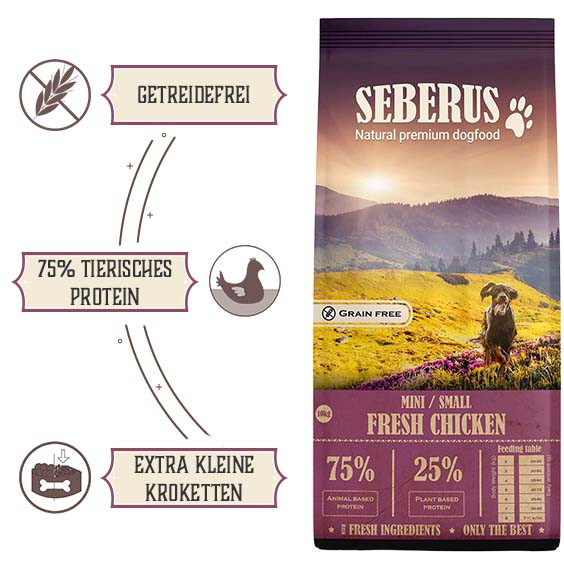 Seberus Mini/SB Classic - natuurlijk graanvrij hondenvoer