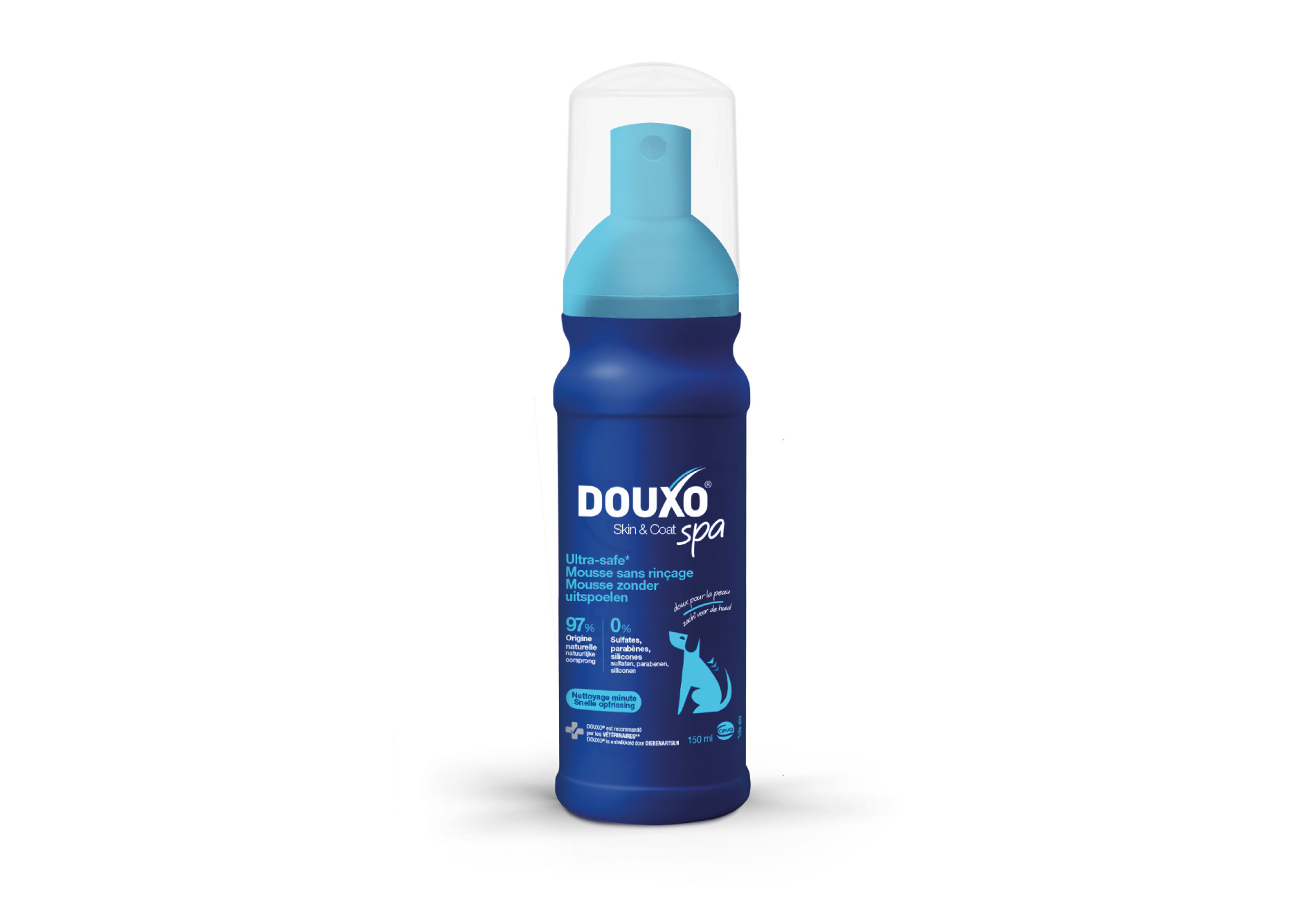 Douxo Spa mousse zonder uitspoelen voor de hond