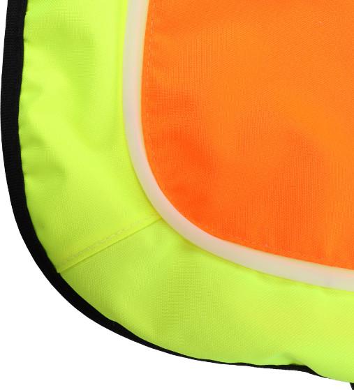 Veiligheidsvest Simi fluo oranje met led licht voor de hond