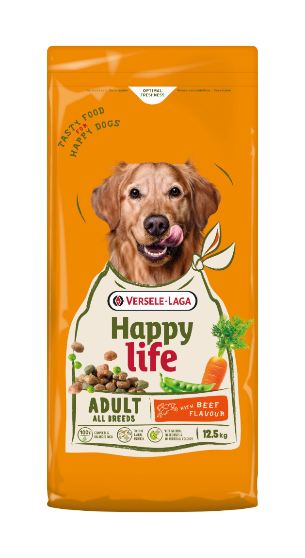 Happy Life Adult mit Rindergeschmack Hundefutter Happy Life Adult mit Rindergeschmack Hundefutter