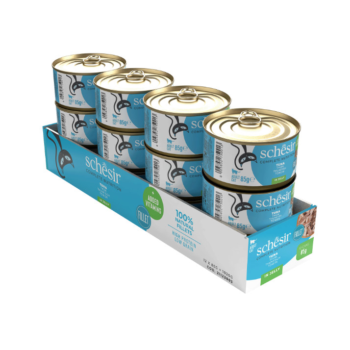 Schesir Thunfisch (Gelee) Nassfutter Katzen (Dosen)