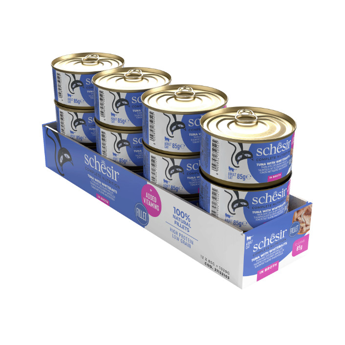 Schesir Thunfisch und kleinen Sardellen mit Reis natural style für Katzen