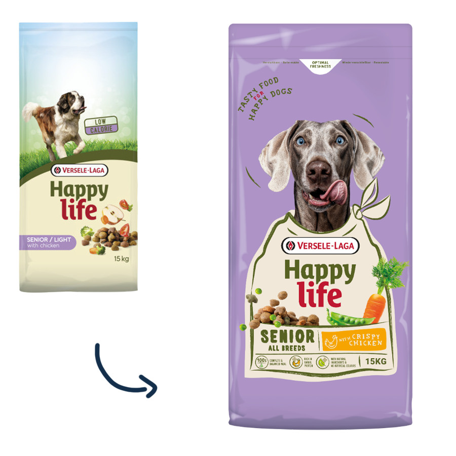 Happy Life Senior mit Huhn Hundefutter