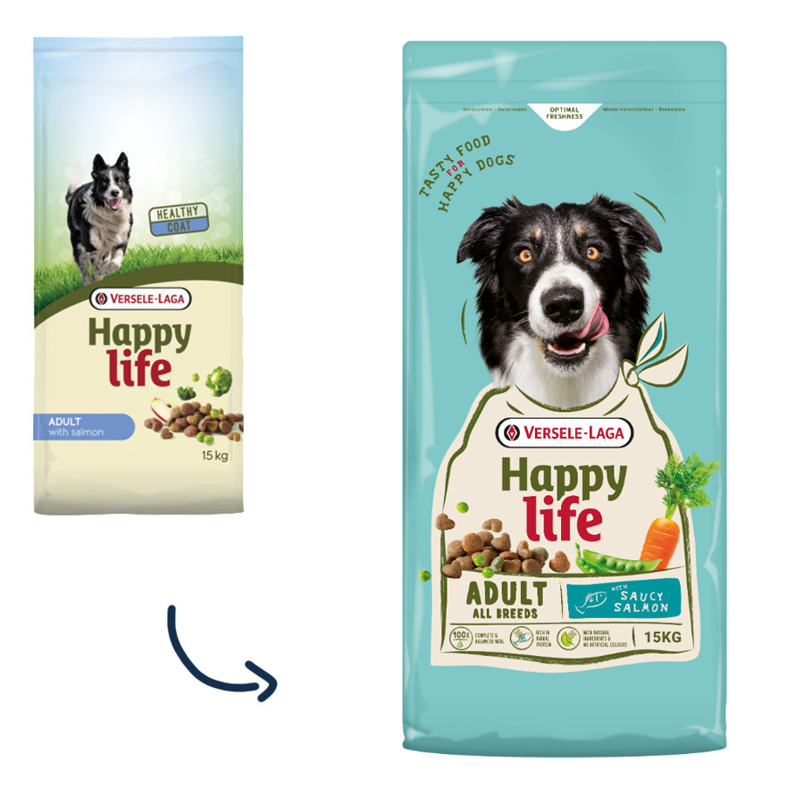 Happy Life Adult Salmon hondenvoer Happy Life Adult Salmon hondenvoer