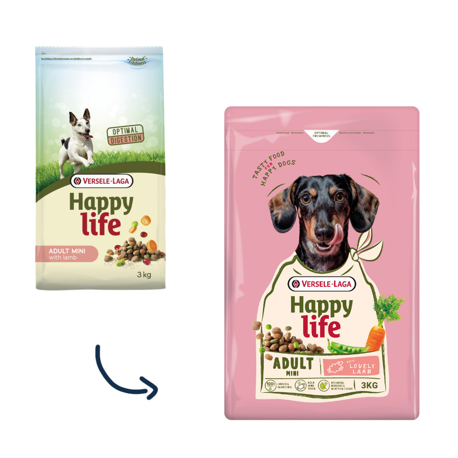 Happy Life Adult Mini Lamb hondenvoer Happy Life Adult Mini Lamb hondenvoer