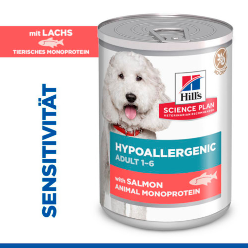 Hill's Adult Hypoallergenic nat hondenvoer met zalm blik