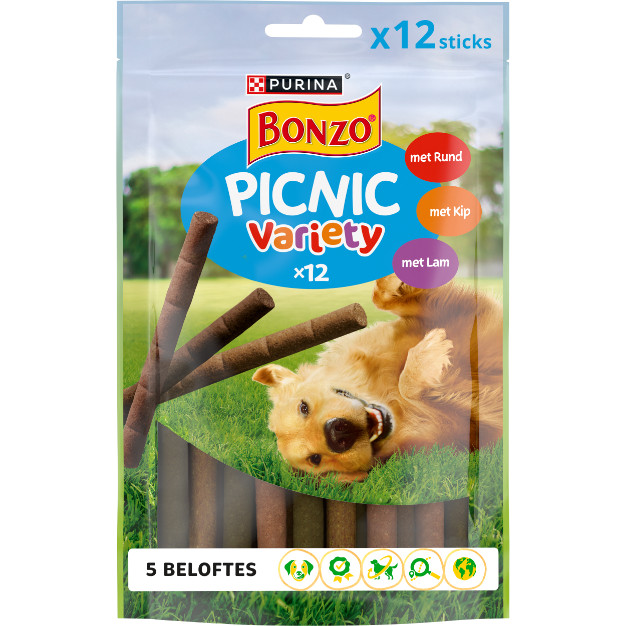Purina Bonzo (Friskies) Picnic Variety Hundesnack (100 g)