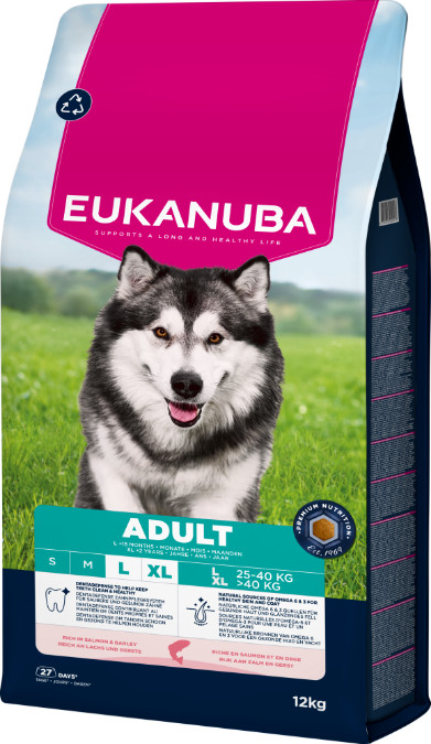 Eukanuba Adult Large Zalm & Gerst hondenvoer Eukanuba Adult Large Zalm & Gerst hondenvoer