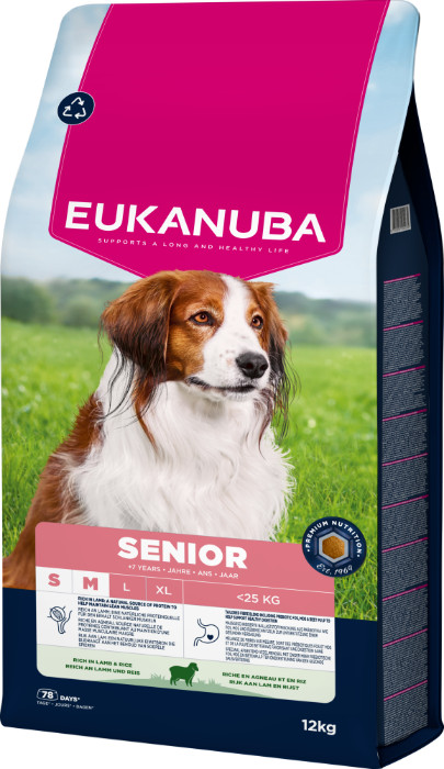 Eukanuba Senior Small Medium Lam & Rijst hondenvoer Eukanuba Senior Small Medium Lam & Rijst hondenvoer