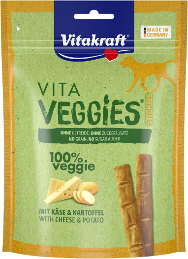 Vitakraft Vita Veggies Sticks kaassmaak hondensnack (80 g) Vitakraft Vita Veggies Sticks kaassmaak hondensnack (80 g)