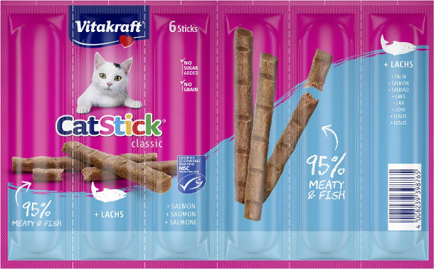 Vitakraft Catsticks Mini Zalm/Forel Vitakraft Catsticks Mini Zalm/Forel