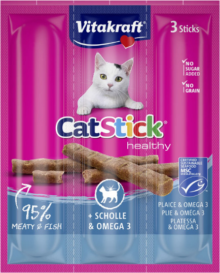 Vitakraft Catstick Healthy Scholle & Omega-3 Katzensnack