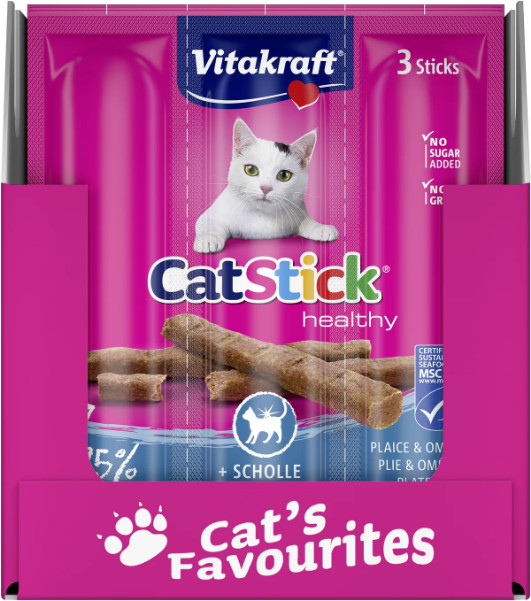 Vitakraft Catstick Healthy Scholle & Omega-3 Katzensnack