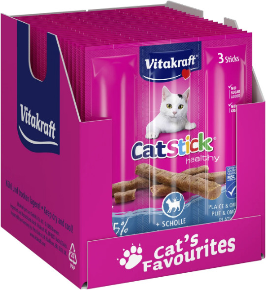 Vitakraft Catstick Healthy Scholle & Omega-3 Katzensnack