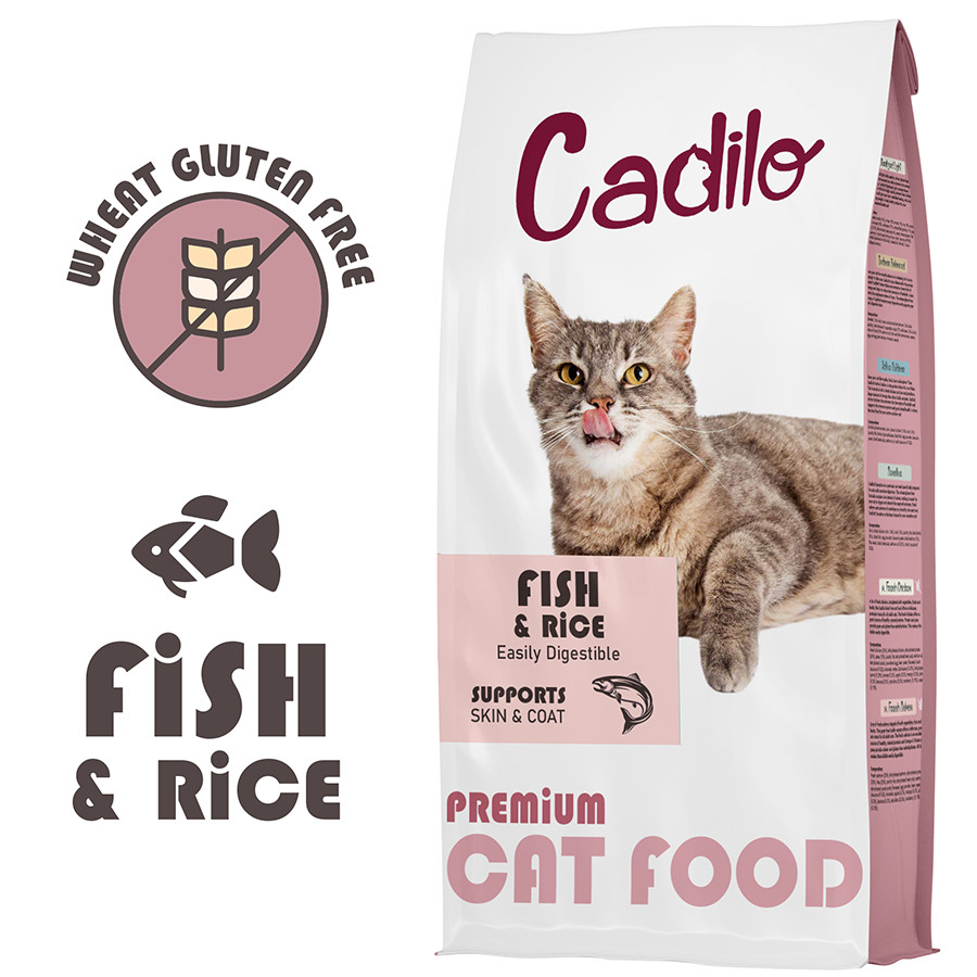 Cadilo Adult met vis en rijst - premium kattenvoer Cadilo Adult met vis en rijst - premium kattenvoer