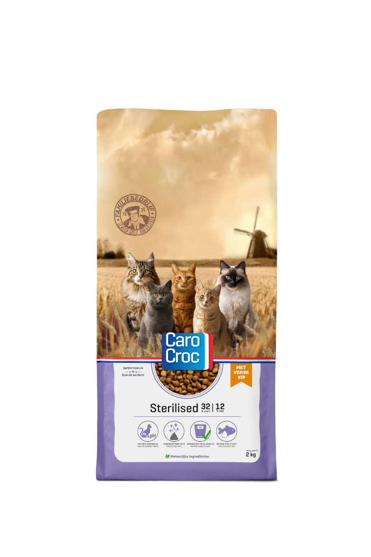 Carocroc 32/12 Sterilised mit Huhn Katzenfutter