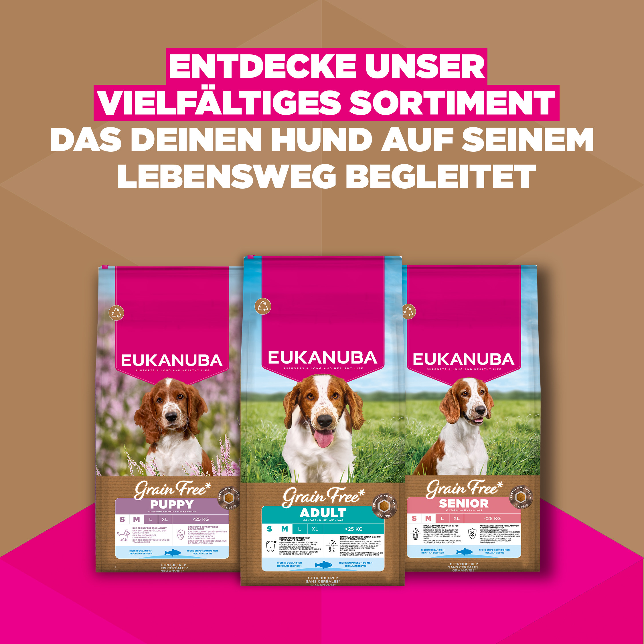 Eukanuba Puppy & Junior S/M graanvrij zeevis hondenvoer