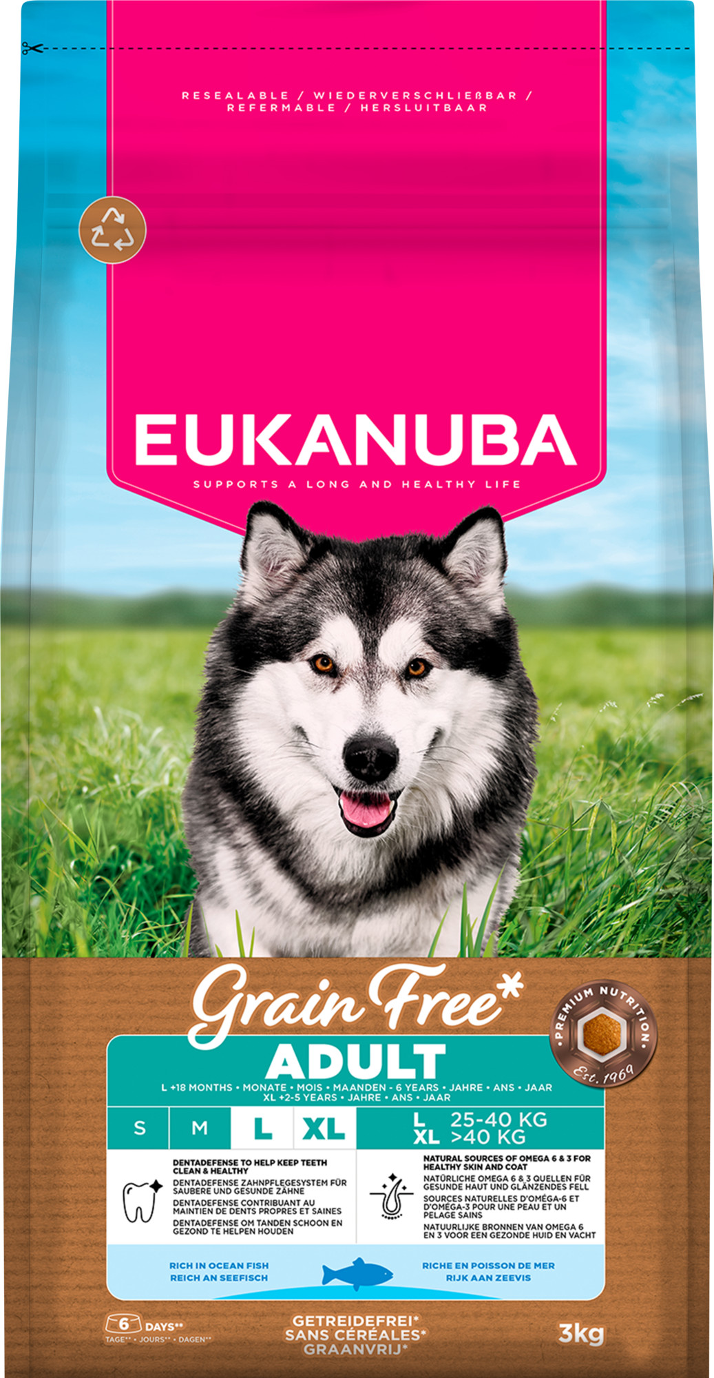 Eukanuba Adult L/XL graanvrij zeevis hondenvoer