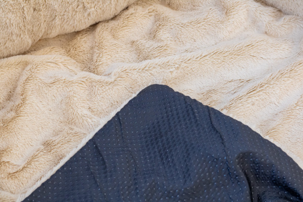 Brekz berlin Fleece Sofadecke für den Hund - beige