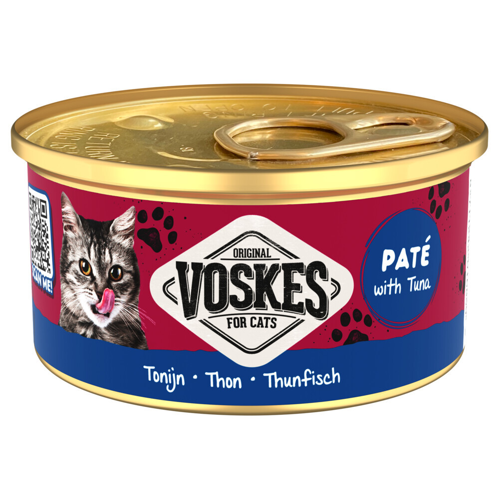 Voskes Paté met tonijn natvoer kat