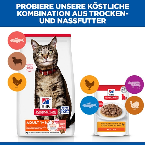 Hill's Adult Optimal Care Thunfisch Katzenfutter 