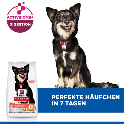 Hill's Adult Perfect Digestion Small&Mini met kip & bruine rijst hondenvoer