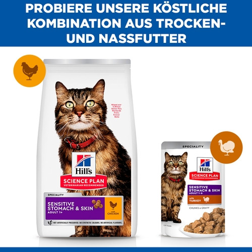 Hill's Adult Sensitive Stomach & Skin Katzenfutter